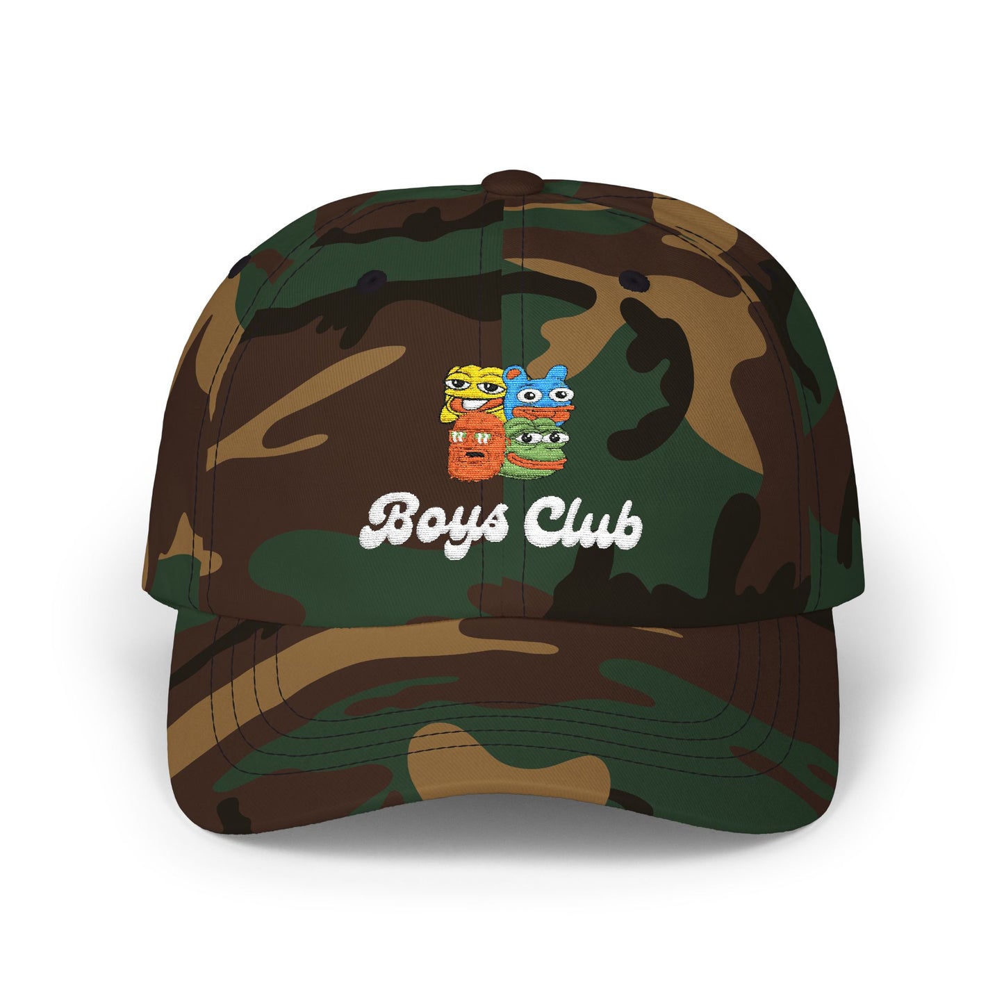 Boys Club (White)- Embroidered Dad Cap