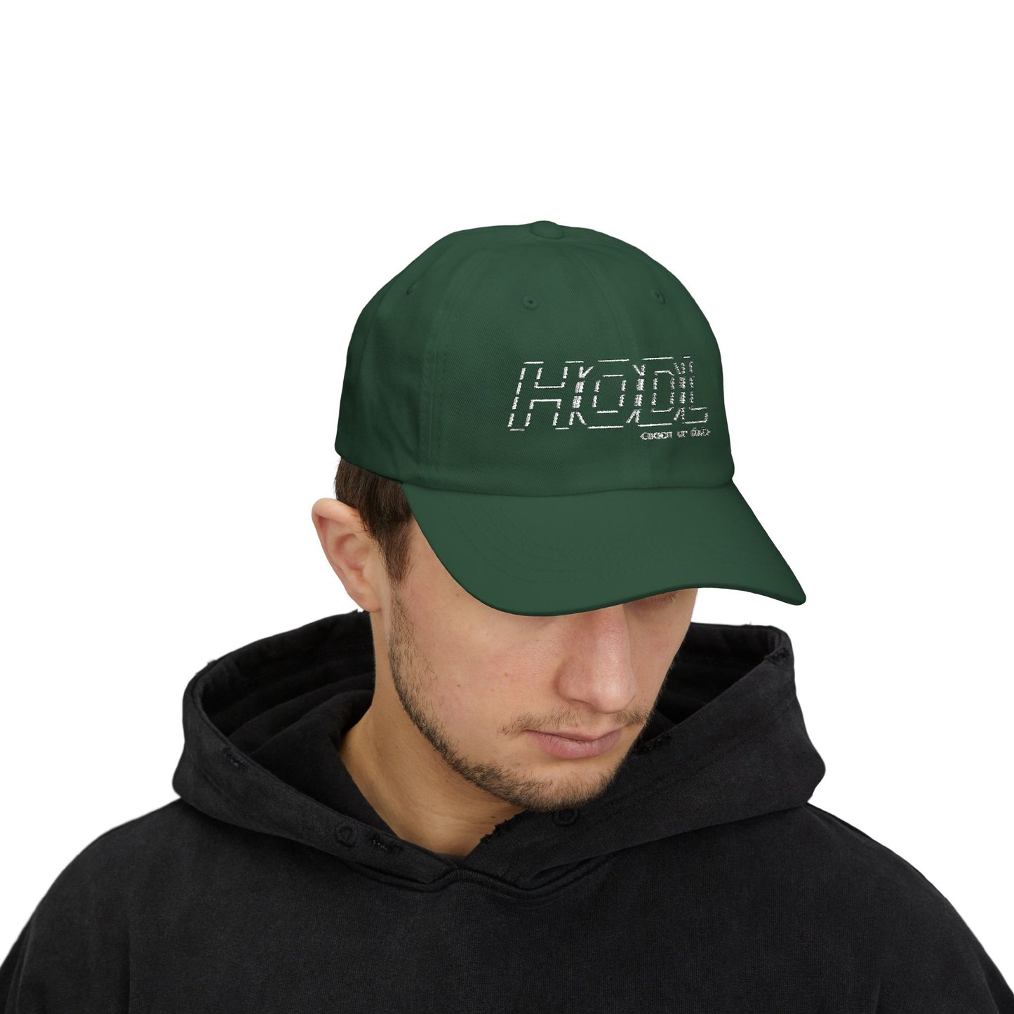 HODL (White) - Embroidered Dad Cap