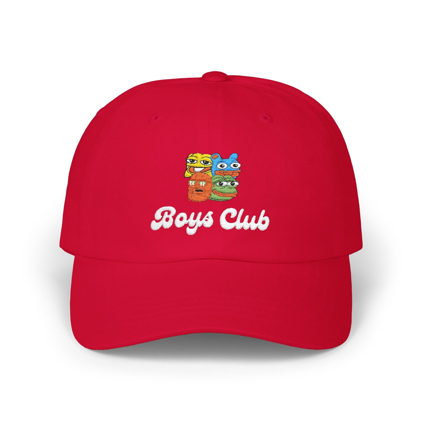 Boys Club (White)- Embroidered Dad Cap