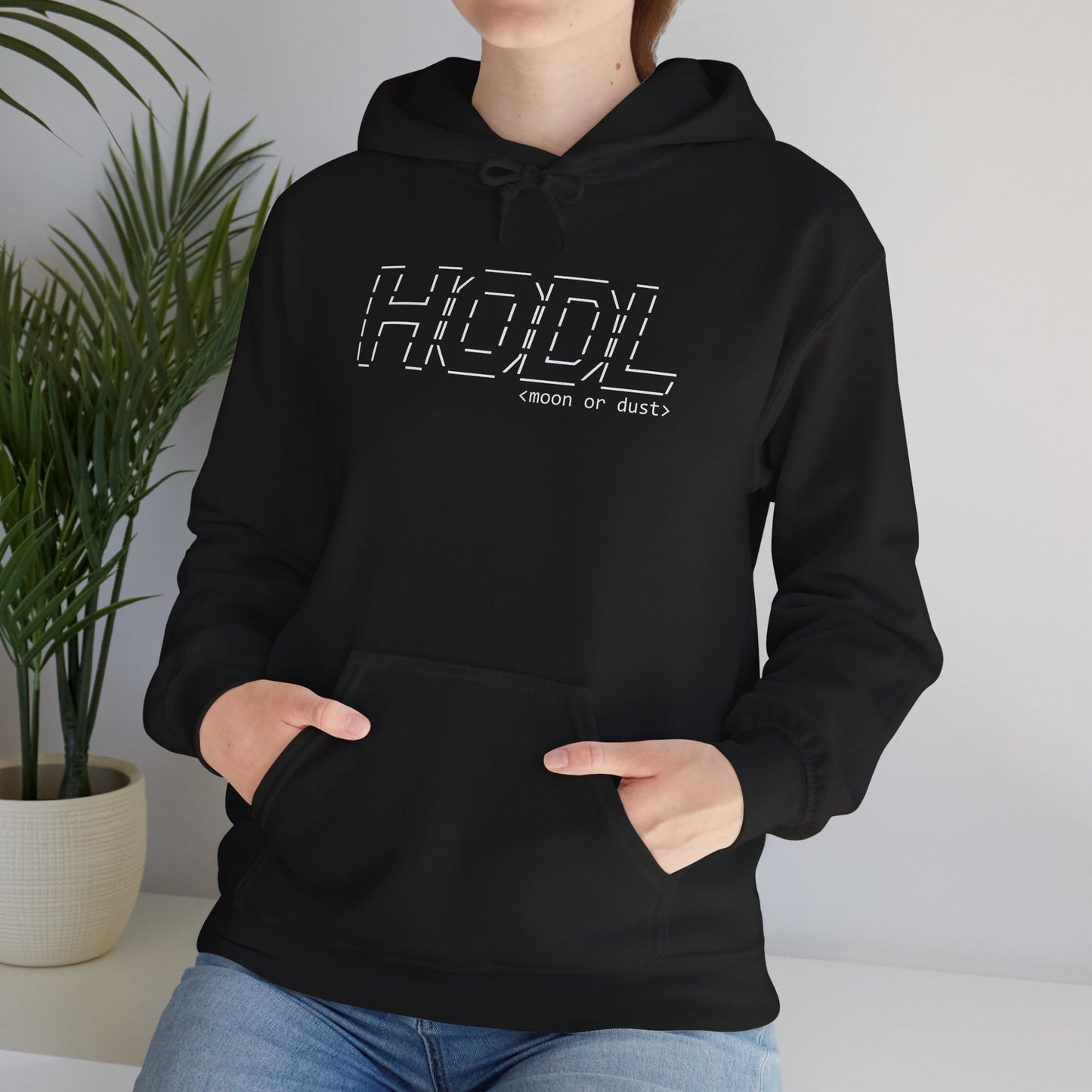 HODL (White) - Unisex 50/50 Hoodie