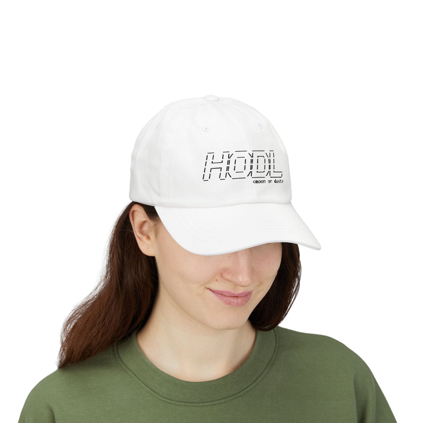 HODL (Black) - Embroidered Dad Cap
