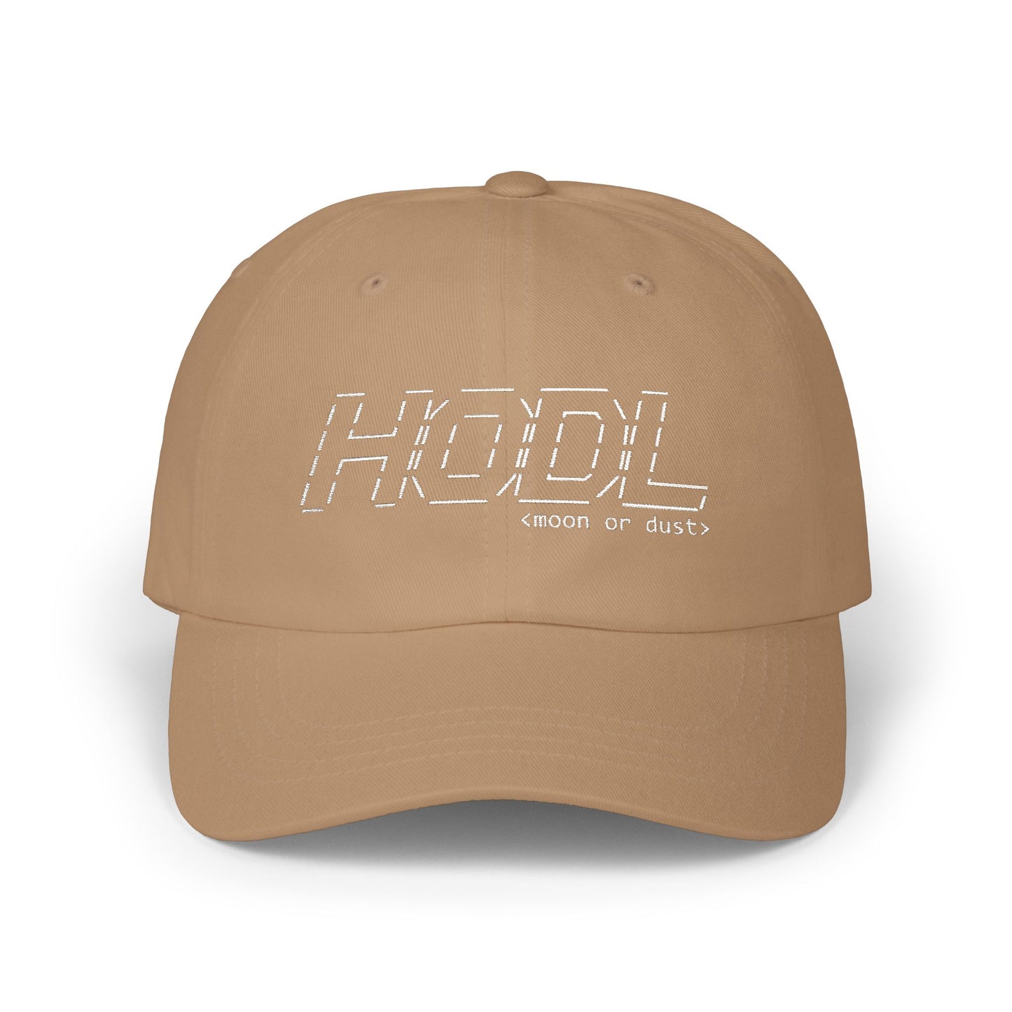 HODL (White) - Embroidered Dad Cap