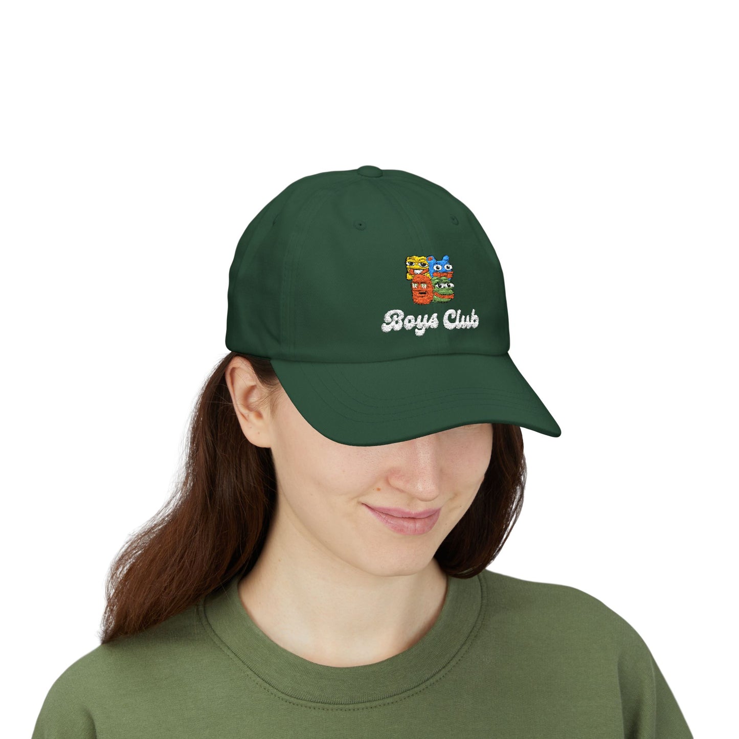 Boys Club (White)- Embroidered Dad Cap