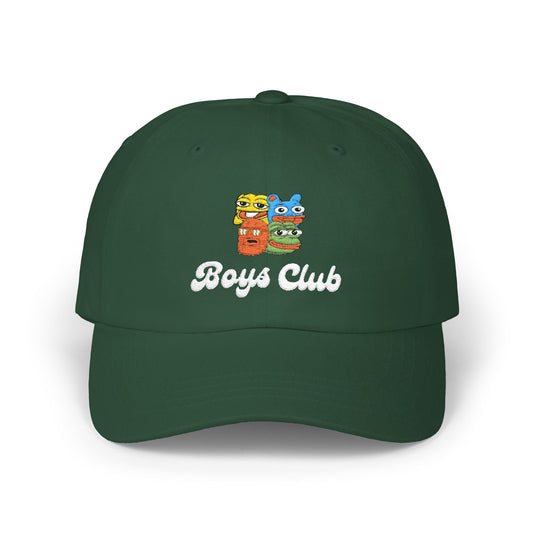 Boys Club (White)- Embroidered Dad Cap