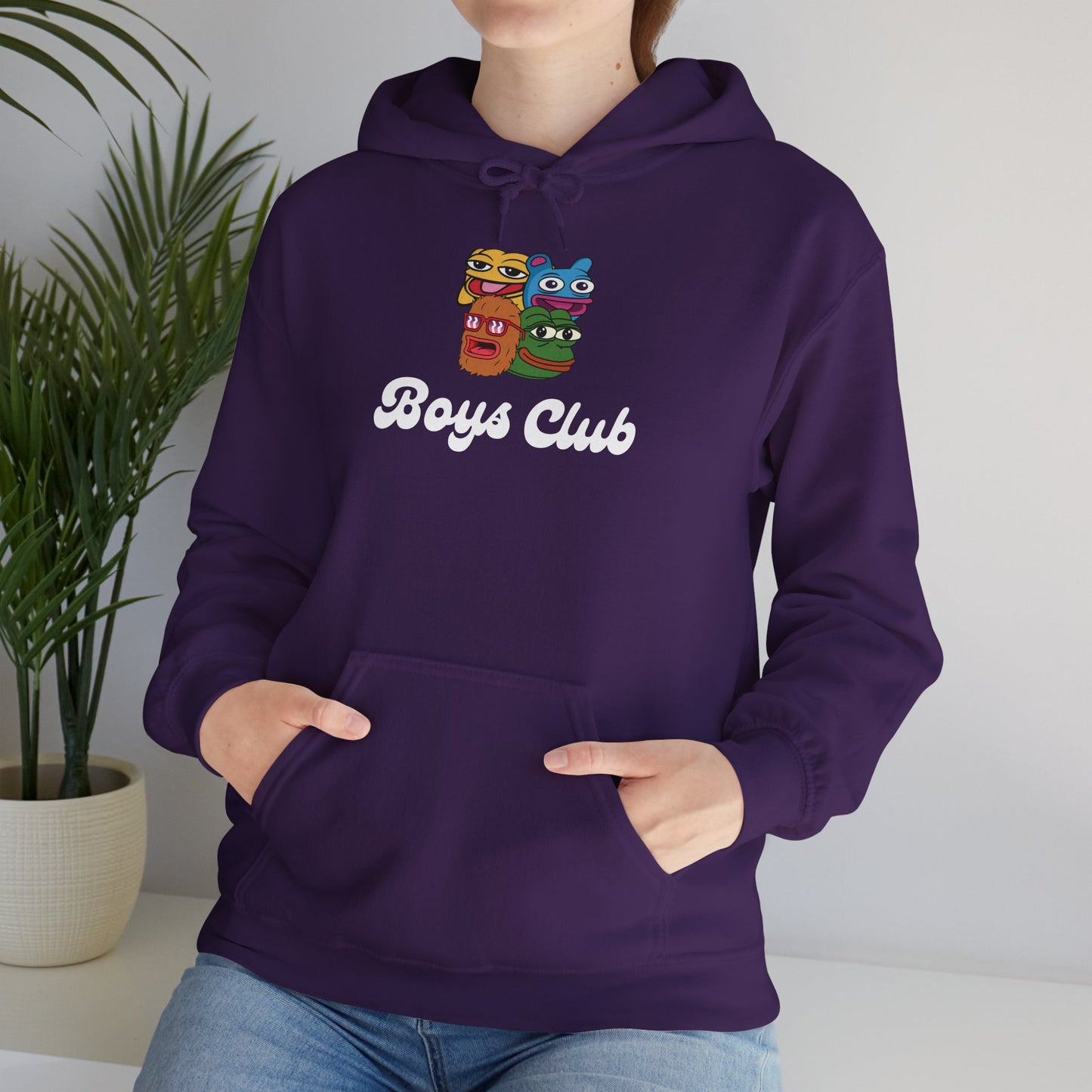 Boys Club (White) - Unisex 50/50 Hoodie